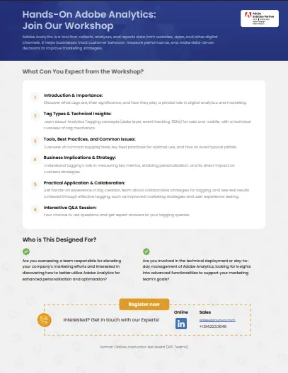 Adobe Analytics workshop PDF image